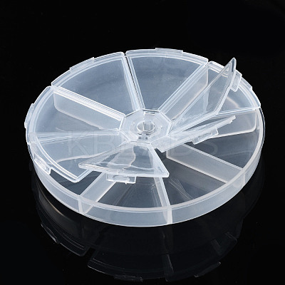 Flat Round Polypropylene(PP) Bead Storage Containers CON-S043-045B-1