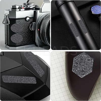 8Pcs 2 Styles PEVA Rubber Anti-Slip Hexagonal Phone Grip Tape Stickers for Phones AJEW-SP0002-64C-01-1