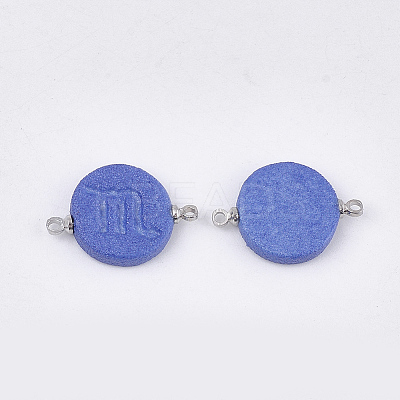 Handmade Porcelain Links connectors PORC-T002-124D-1