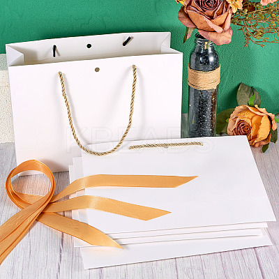 6Sets Rectangle Paper Gift Storage Bags with Handle CARB-TA0001-04A-1