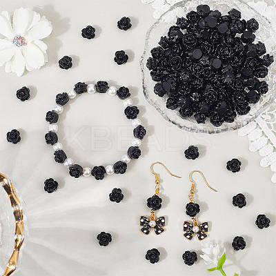 150Pcs Opaque Resin Beads CRES-PA0001-01-1