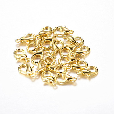 Zinc Alloy Lobster Claw Clasps E103-G-NF-1
