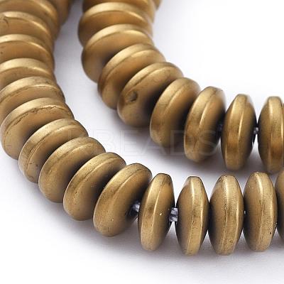 Electroplate Non-magnetic Synthetic Hematite Heishi Beads Strands G-M007-20B-1