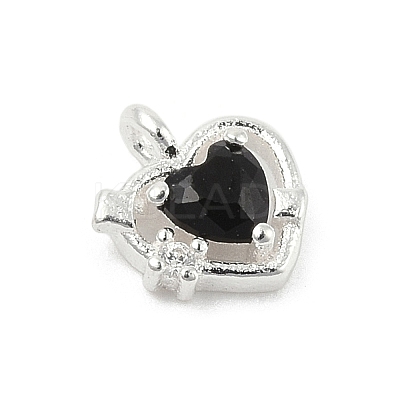 925 Sterling Silver Micro Pave Cubic Zirconia Pendants STER-Q002-02G-1