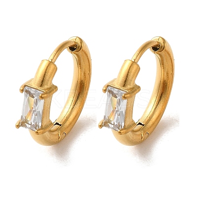 Golden 304 Stainless Steel Hoop Earrings EJEW-K271-01E-G-1