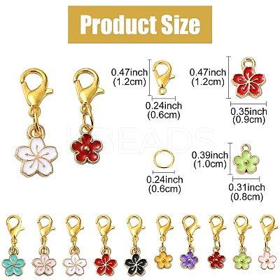 DIY Flower Pendant Decoration Kits DIY-YW0009-28-1