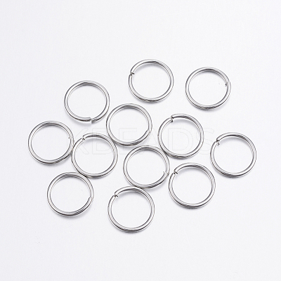 Tarnish Resistant 304 Stainless Steel Open Jump Rings A-STAS-P151-04-1