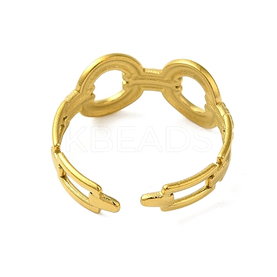 304 Stainless Steel Cuff Ring RJEW-Q820-01D-1