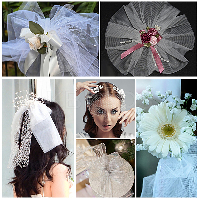 Deco Mesh Ribbons OCOR-WH0110-09B-1