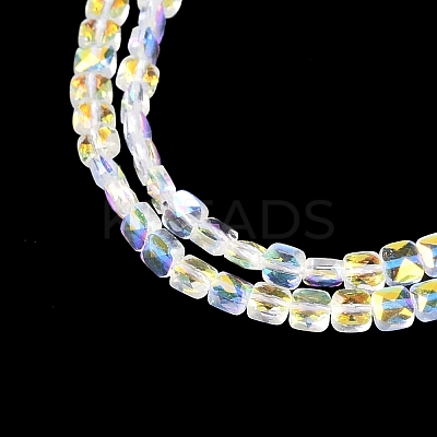 Electroplate Glass Beads Strands EGLA-B007-02A-AB01-1