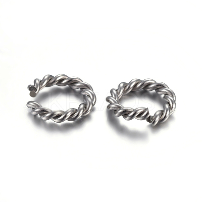 Tarnish Resistant 304 Stainless Steel Open Jump Rings STAS-F191-1P1-A-1