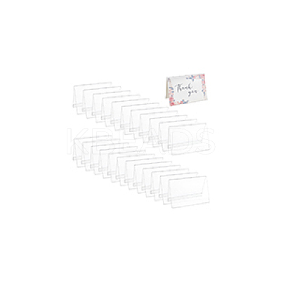 Name Plastic Table Top Display Stand ODIS-WH0070-86B-1