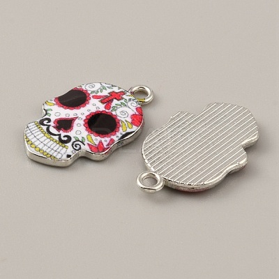 Alloy Enamel Pendants FIND-CJC0015-09W-1
