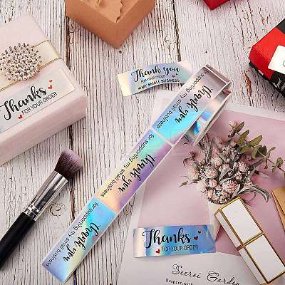 3Roll 3 Style Hot Stamping Self-Adhesive Paper Gift Tag Youstickers DIY-SZ0007-41-1