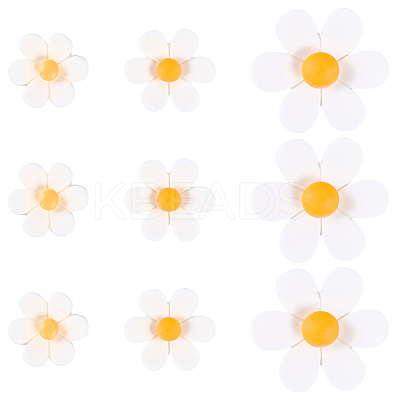 100Pcs 3 Styles Opaque Resin Cabochons RESI-PA0001-15-1