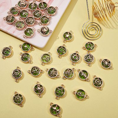 40Pcs 20 Style Glass Links/Connectors GLAA-SZ0001-63-1