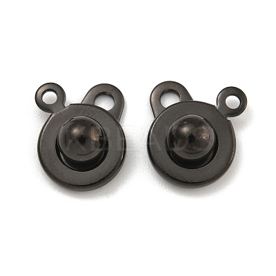 Ion Plating(IP) 201 Stainless Steel Snap Clasps STAS-F139-082B-1
