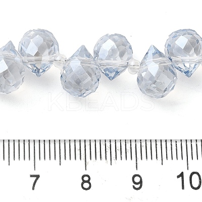 Electroplate Glass Beads Strands EGLA-D030-17P-1