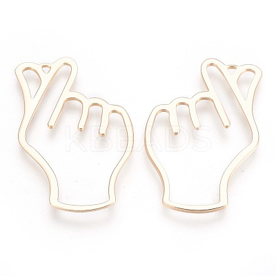 Brass Pendants LS-KK-O104-25G-NF-1