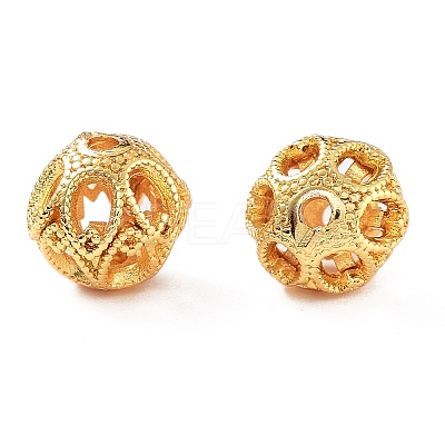 Rack Plating Brass Beads KK-A377-15G-1