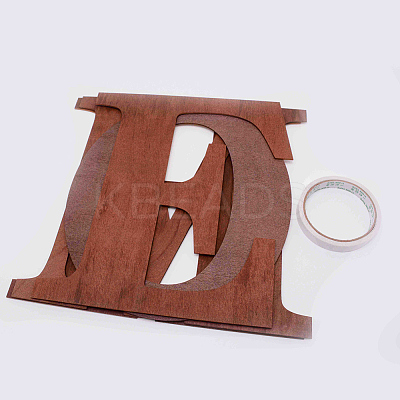 Large Natural Wood Letters for Christmas DIY-WH0181-65-1