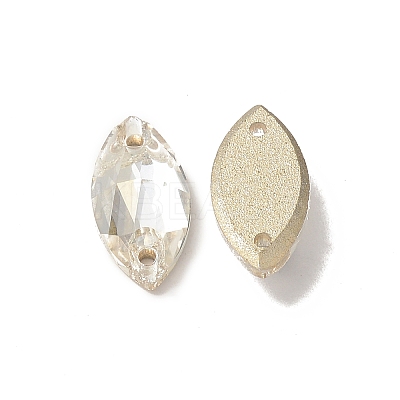 Horse Eye Shape Sew on Rhinestone GLAA-A024-03D-1