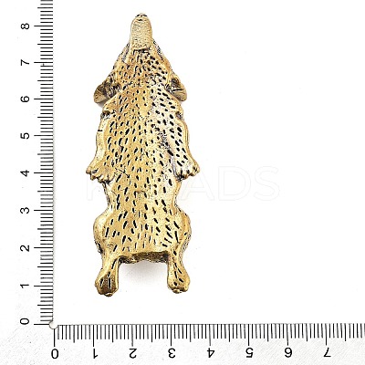 Brass Corgi Puppy Figurines Statues for Home Desktop Ornament Decor DJEW-Z008-01AB-1
