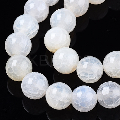 Natural Crackle Agate Beads Strands G-S359-240B-1-1