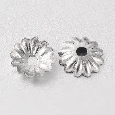Tarnish Resistant Multi-Petal 316 Surgical Stainless Steel Flower Bead Caps LS-X-STAS-M257-05-1