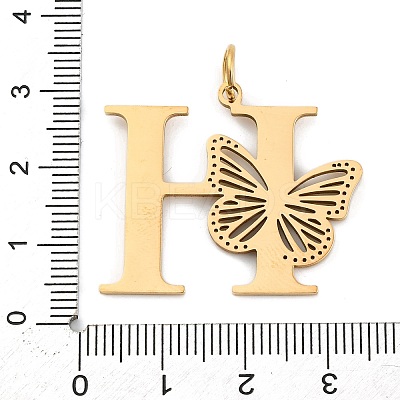 Ion Plating(IP) 201 Stainless Steel Pendants STAS-N103-184G-H-1