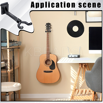 12Pcs Wall-mounted Iron Guitar Hangers ODIS-WA0001-07-1
