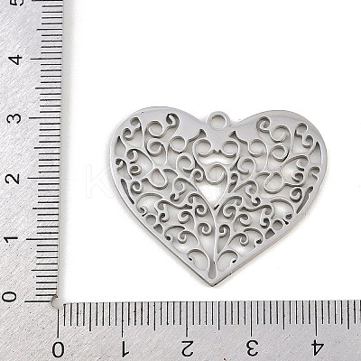 201 Stainless Steel Pendants STAS-I344-05P-02-1