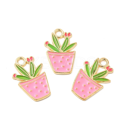 Alloy Enamel Pendants ENAM-G211-01G-1