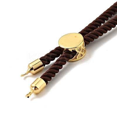 Half Finished Twisted Milan Rope Slider Bracelets FIND-G032-01G-10-1