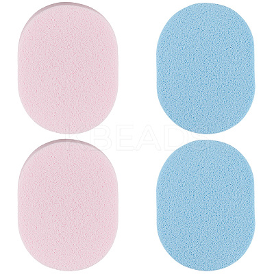 4Pcs 2 Colors PVA Sponge Makeup Powder Puff MRMJ-GF0001-64C-1