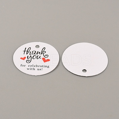 100Pcs Jewelry Display Kraft Paper Gift Tags CDIS-WH0021-032-1
