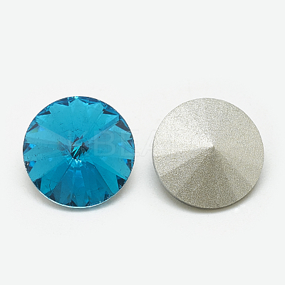 Pointed Back Glass Rhinestone Cabochons RGLA-T086-18mm-12-1