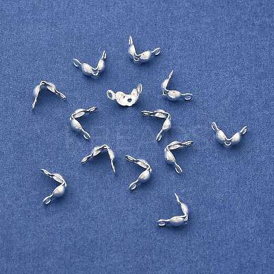 Brass End Bead Tips KK-E248-S-NF-1