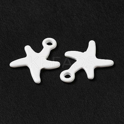 Spray Painted 201 Stainless Steel Charms STAS-I672-06B-1