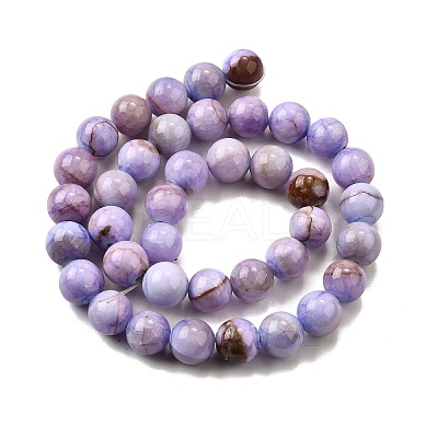 Natural Dyed Marble Beads Strands G-D315-A01-02-6mm-1