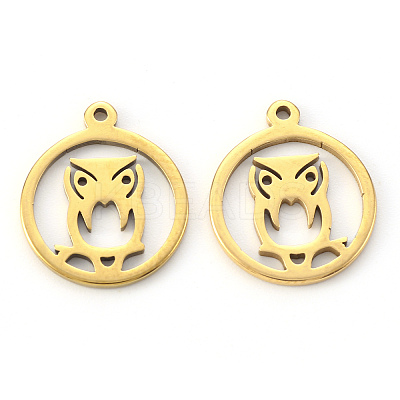 PVD Vacuum Plating 201 Stainless Steel Pendants LS-STAS-N092-104G-1