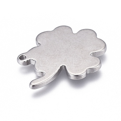 304 Stainless Steel Pendant Cabochon Settings For Enamel STAS-P245-11P-1
