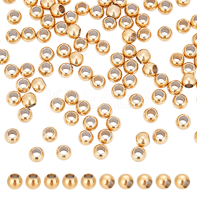 100Pcs Ion Plating(IP) 202 Stainless Steel Rondelle Spacer Beads STAS-UN0030-76-1