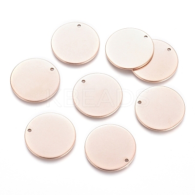 Ion Plating(IP) 304 Stainless Steel Pendants STAS-I124-03B-RG-1