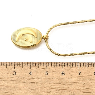 Ion Plating(IP) 304 Stainless Steel Pendant Necklace NJEW-K255-15G-1