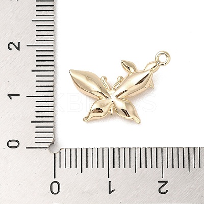 Brass Micro Pave Clear Cubic Zirconia Pendants KK-L208-63G-1