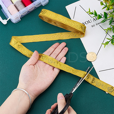 Ethnic Style Polyester Ribbons OCOR-WH0082-545M-1