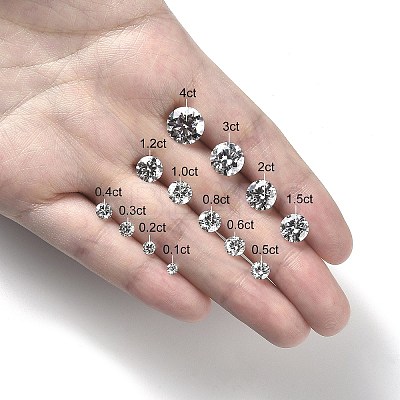 Brilliant Round Cut Moissanite Loose Stones Cabochons RGLA-F081-01M-1