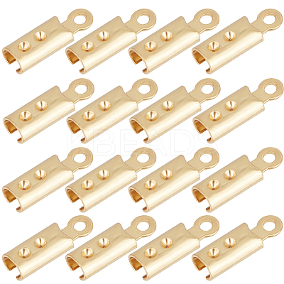 180Pcs 304 Stainless Steel Folding Crimp Ends STAS-SC0005-40A-1