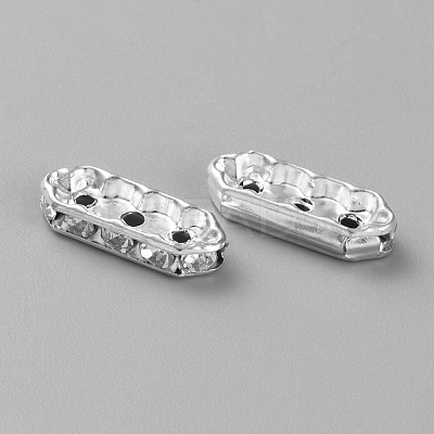 20Pcs Alloy Crystal Rhinestone Spacer Bars FIND-WH20003-27S-1